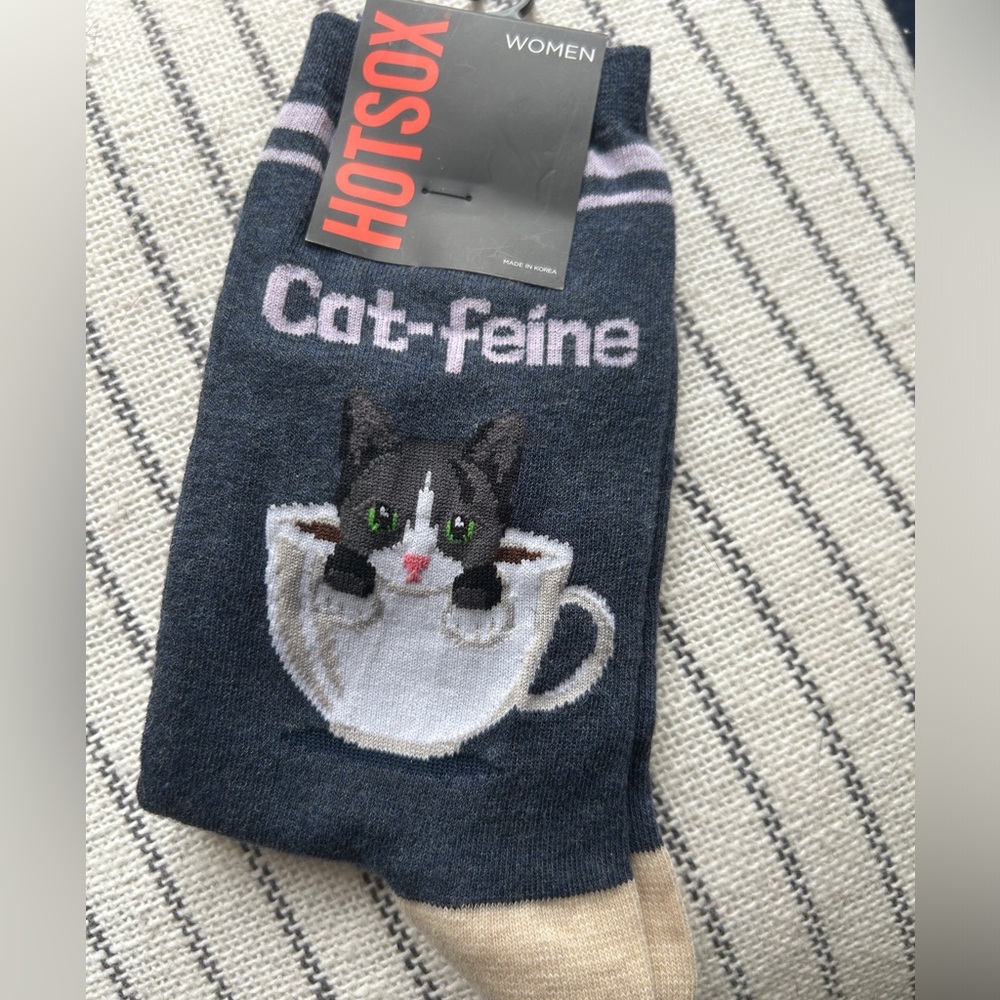 Hot Sox Cat-feine Socks -